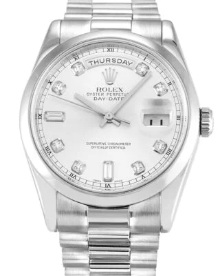 Day-Date II Silver Dial 218239