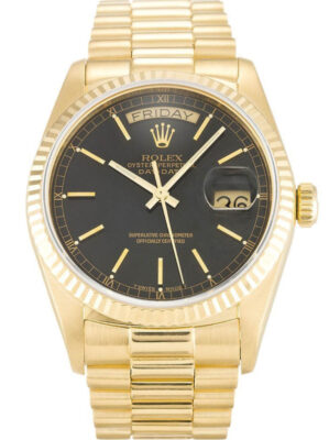 Day-Date Black Dial 18038