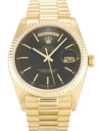 Day-Date Black Dial 18038