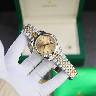 Datejust Champagne Dial Fluted Bezel Jubilee Bracelet