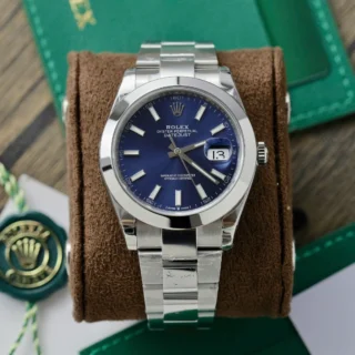 Datejust Blue Dial Smooth Bezel Oyster Bracelet