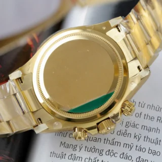 Daytona Black Dial Gold Bezel Gold Case Oyster Bracelet
