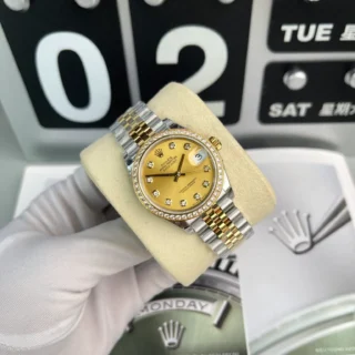 Datejust Champagne Dial Diamond Bezel