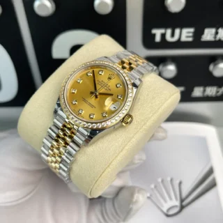 Datejust Champagne Dial Diamond Bezel