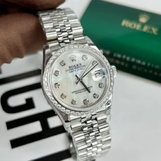Datejust Pearl dial Fluted Bezl Jubilee Bracelet