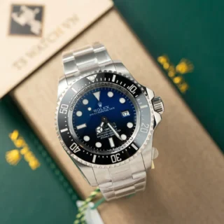 Deepsea Dark Blue Dial Black Bezel Oyster Bracelet