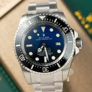 Deepsea Dark Blue Dial Black Bezel Oyster Bracelet