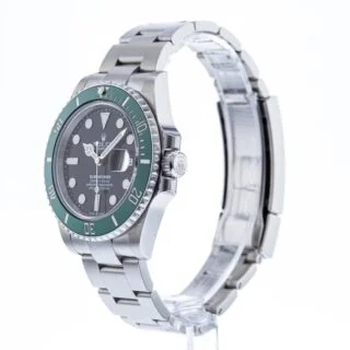 Submariner Black Dial 126610LV "Starbucks" Angle Detail