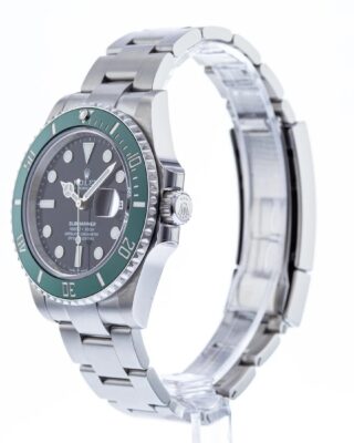 Submariner Black Dial 126610LV "Starbucks" Angle Detail