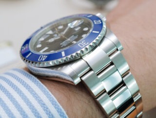 Superclone Submariner "Cookie Monster" Black Dial 126619LB Close-Up Focus
