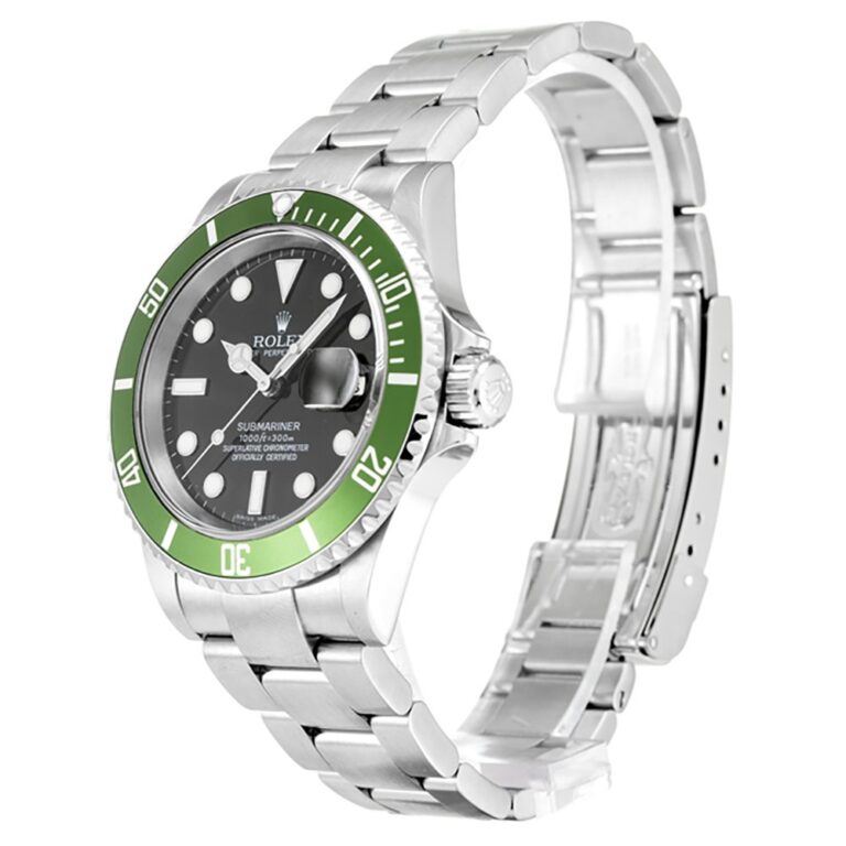 Submariner Black Dial 16610LV "Kermit" Perspective View