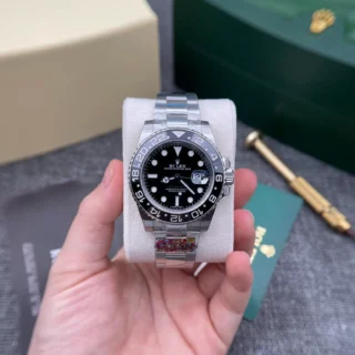 GMT MAster II Black Dial Black Bezel Oyster Bracelet