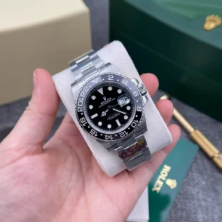 GMT MAster II Black Dial Black Bezel Oyster Bracelet