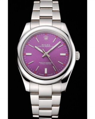 Oyster Perpetual Date Purple Dial REP016834 Perspective View
