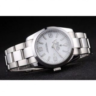 Explorer Silver Dial 98086 Close-Up Focus