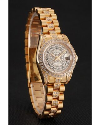 Superclone Datejust Gold Dial 1453955 Angle Detail