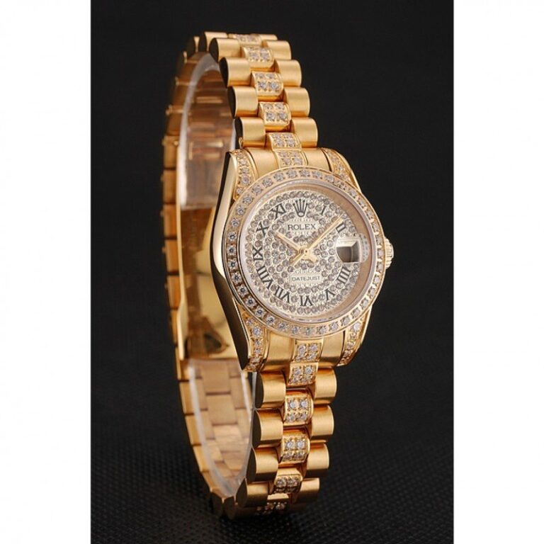 Superclone Datejust Gold Dial 1453955 Angle Detail