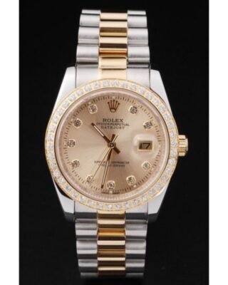 Superclone Datejust Gold Dial SRL40 Perspective View