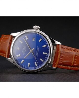 Superclone Datejust Blue Dial REP016817 Close-Up Focus