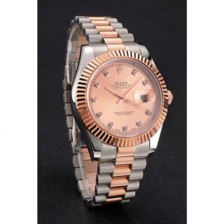 Superclone Datejust Rose-Gold Dial REP016816 Angle Detail