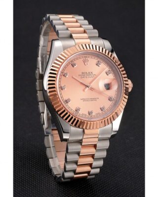 Superclone Datejust Rose-Gold Dial REP016816 Angle Detail