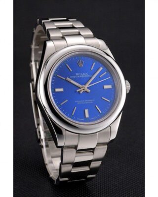 Oyster Perpetual Date Blue Dial REP016835 Angle Detail