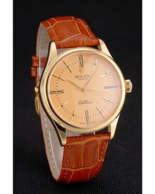 Superclone Cellini Gold Dial REP016798 Angle Detail