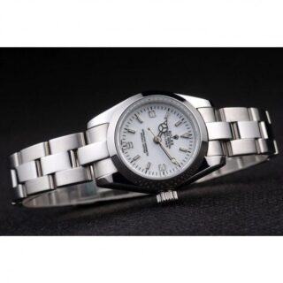 Explorer White Dial 98088 Close-Up Focus