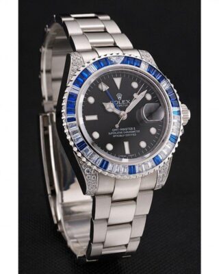 Superclone GMT-Master II Black Dial 1453747 Angle Detail