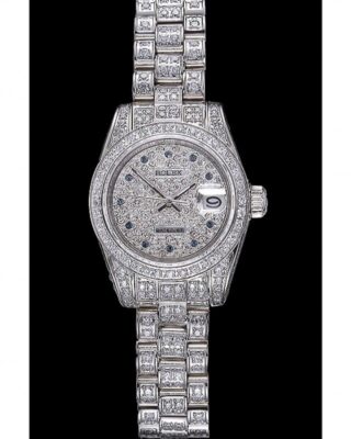 Superclone Datejust Silver Dial 622022 Perspective View