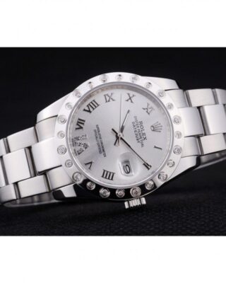 Datejust Silver Dial 7468 Close-Up Focus