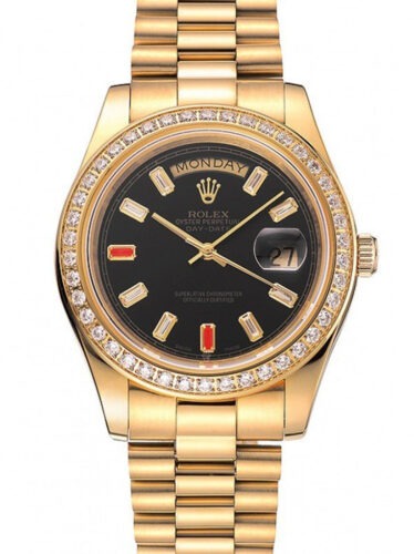 Superclone Day-Date Black Dial 1454101