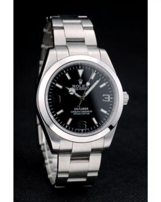 Superclone Explorer Black Dial 42002 Angle Detail