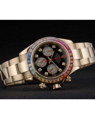 Daytona Black Dial 80251 Close-Up Focus