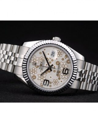 Superclone Datejust Silver Dial 42001 Close-Up Focus