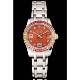 Datejust Orange Dial REP016821 Perspective View