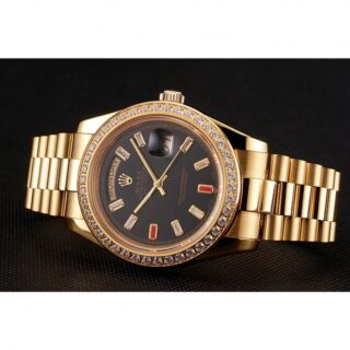 Superclone Day-Date Black Dial 1454101 Design Element