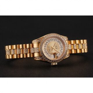 Superclone Datejust Gold Dial 1453953 Angle Detail
