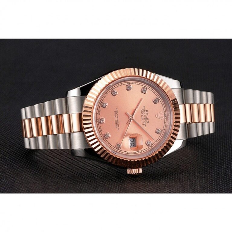 Superclone Datejust Rose-Gold Dial REP016816 Close-Up Focus