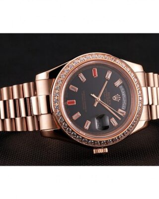 Superclone Day-Date Black Dial 1454102 Design Element