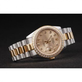 Superclone Datejust Gold Dial SRL40 Style Perspective