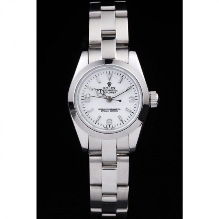 Explorer White Dial 98088 Perspective View