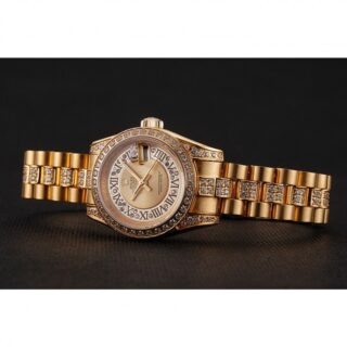 Superclone Datejust Gold Dial 1453953 Close-Up Focus