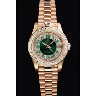 Datejust Green Dial RL39 Perspective View