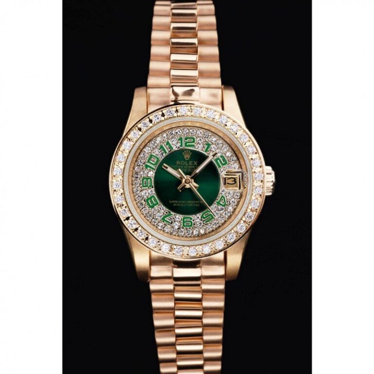 Datejust Green Dial RL39 Perspective View