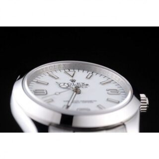 Explorer Silver Dial 98086 Profile Shot