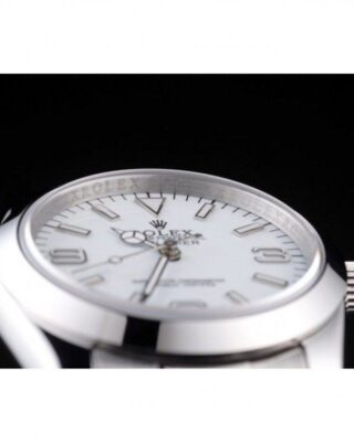 Explorer Silver Dial 98086 Profile Shot