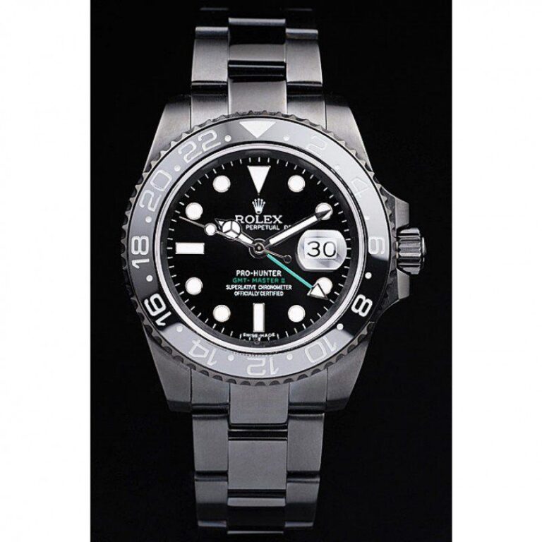 Superclone GMT-Master II Black Dial REP016828 Perspective View