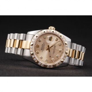 Superclone Datejust Gold Dial SRL41 Alternate Angle