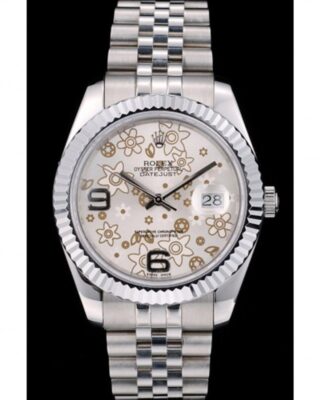 Superclone Datejust Silver Dial 42001 Perspective View